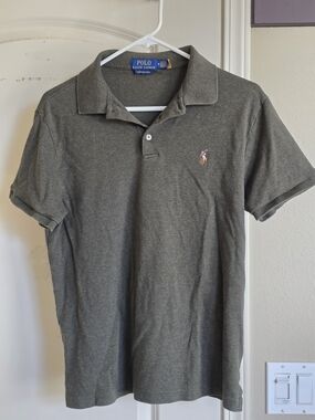 Polo by Ralph Lauren Men's Olive Polo with Embroidered Pony